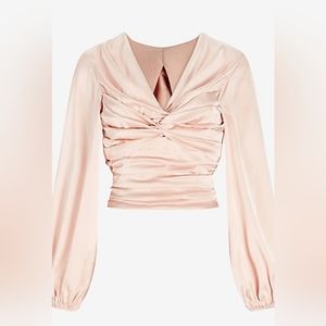 Express Twist Front Tie Back Top